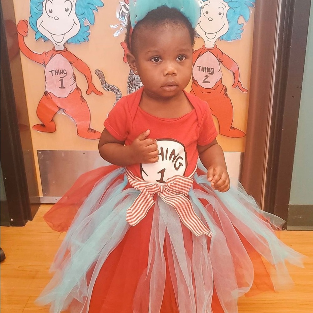 Custom made Dr Seuss inspired tutu